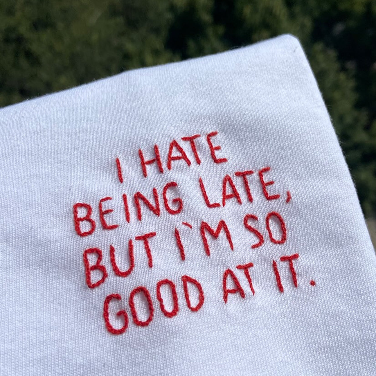I hate being late