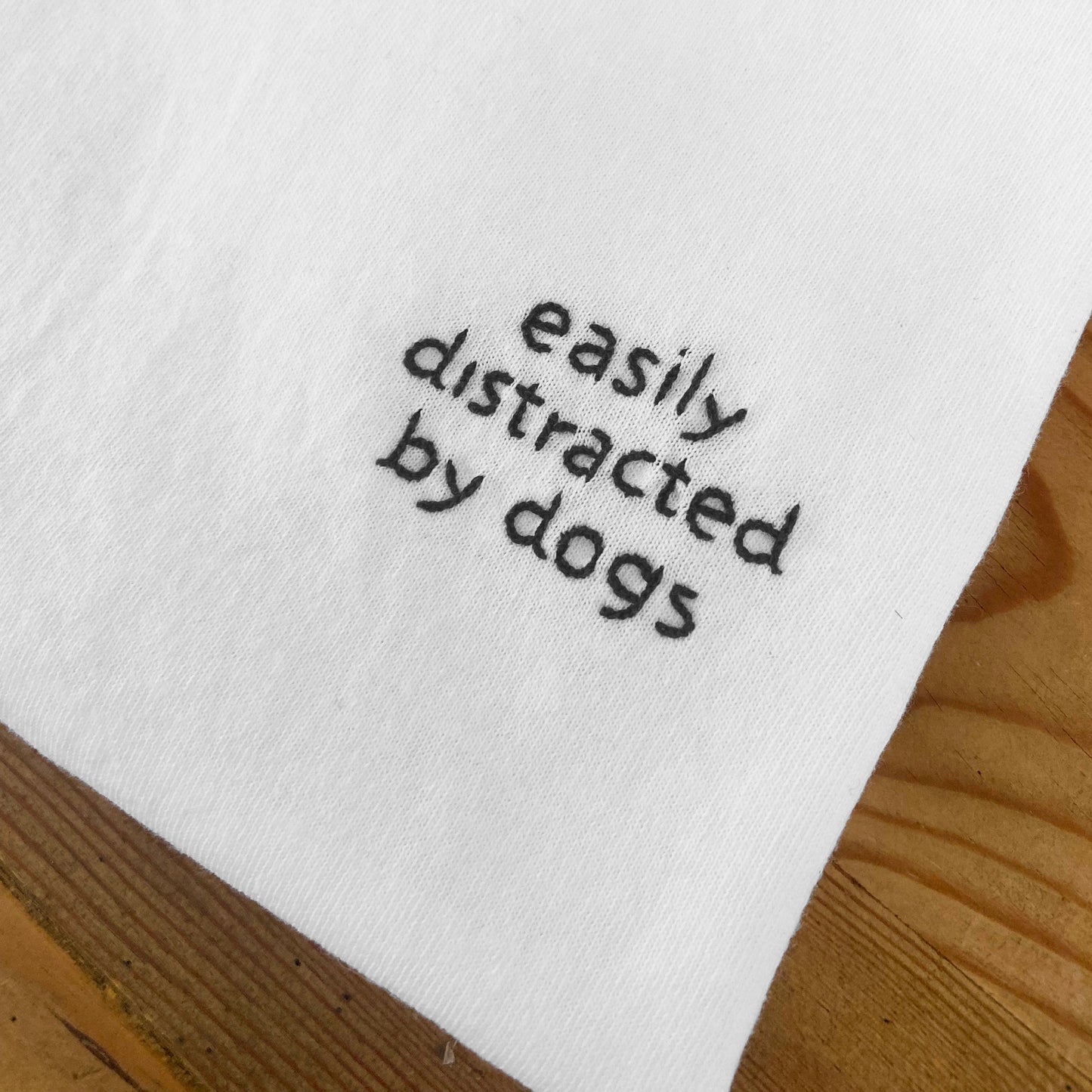 Easily distracted by dogs