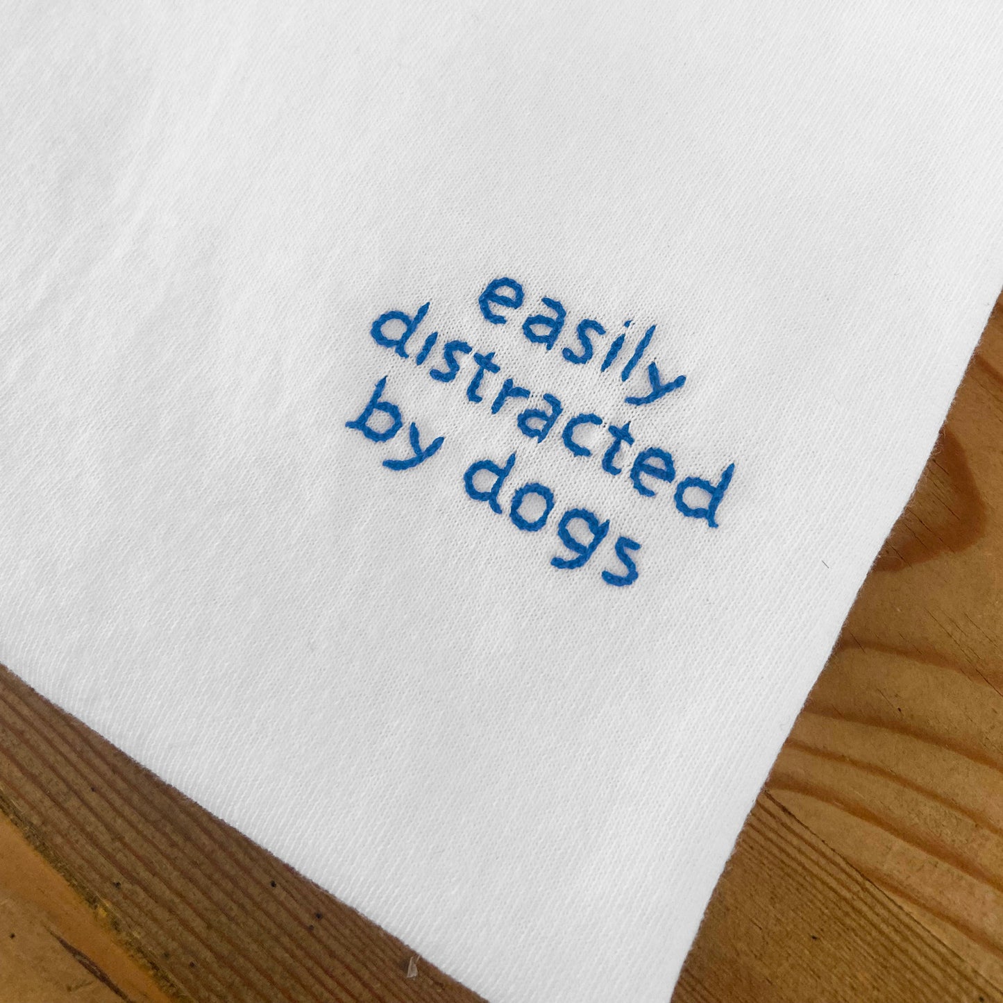 Easily distracted by dogs